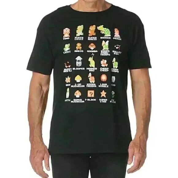 Mario Pixel Full Cast NWT Size XL - Picture 1 of 7